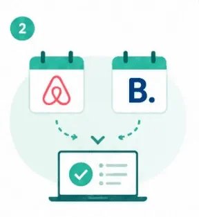Airbnb and Booking.com integrated with a PC