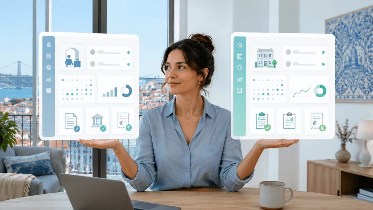 Woman comparing Saas