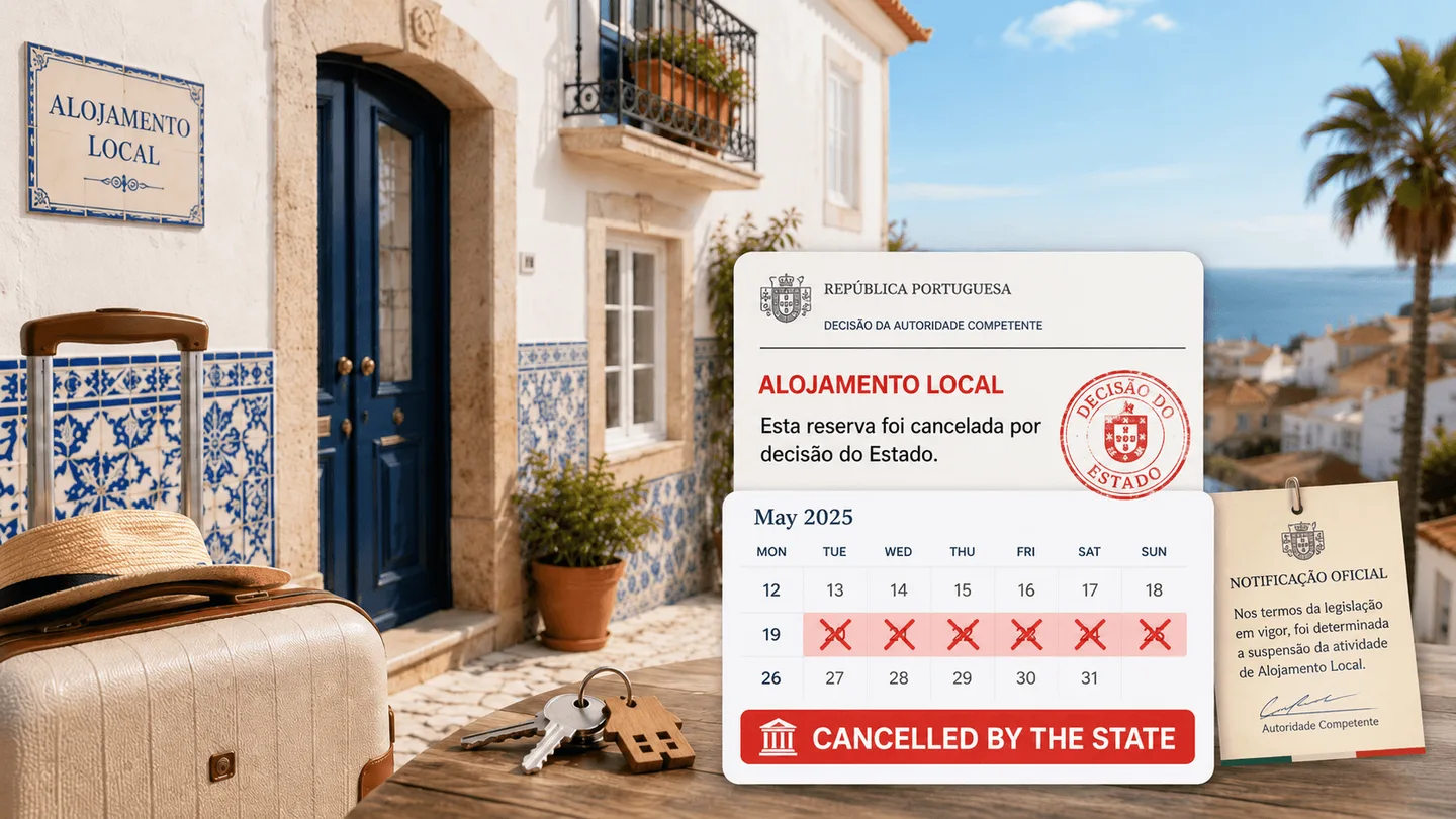government-like cancellation notice, possibly replacing the sticky note or cancellation bar with "Canceled by the State